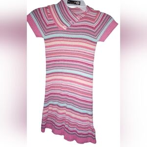 Self Esteem Multicolor Striped Knit Dress